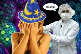 Pointy hats and white coats