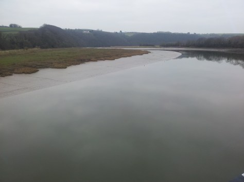 Turbulent river made still